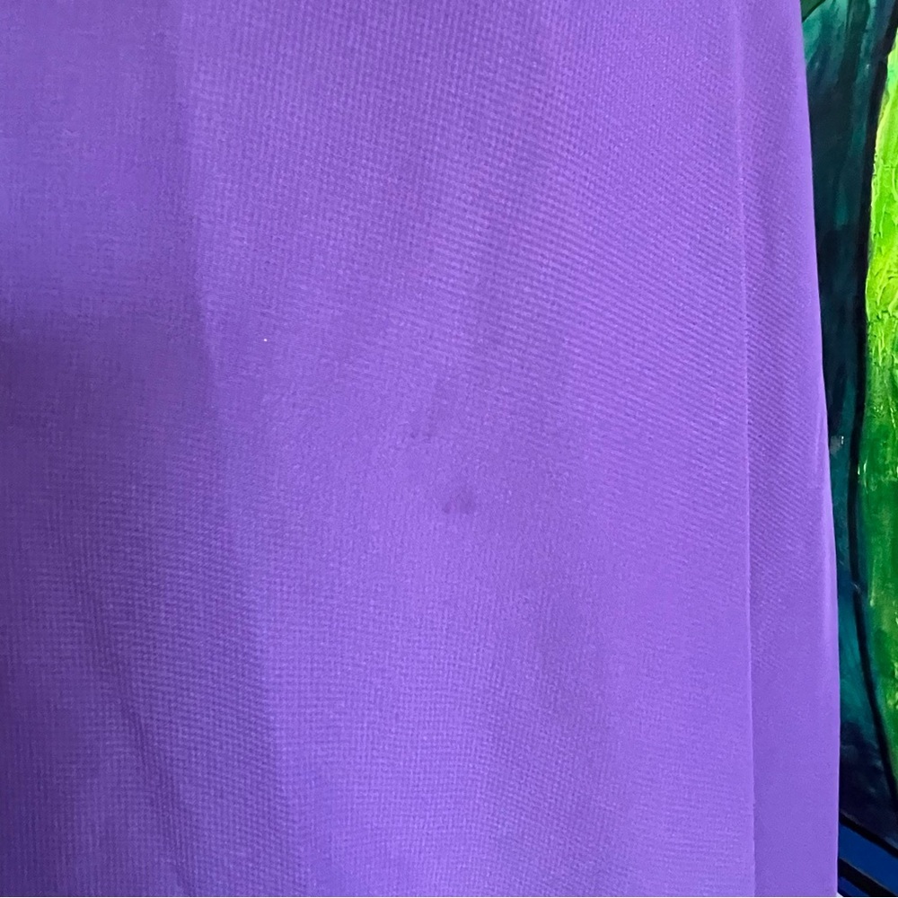 $75 SALE Formal Evening Gown One Shoulder Corset Embellish Purple Holiday Party - Picture 7 of 10